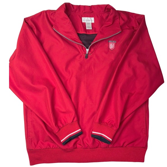 Cutter & Buck Jackets & Blazers - Cutter & Buck Ladies Newcastle Pullover Windbreaker Jacket Red Medium